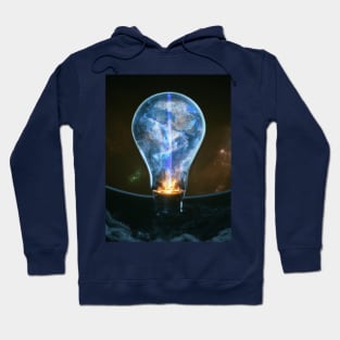 Galaxy lit bulb Hoodie